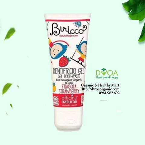 Kem đánh răng vị dâu trẻ em hữu cơ Officina Naturae (75ml)