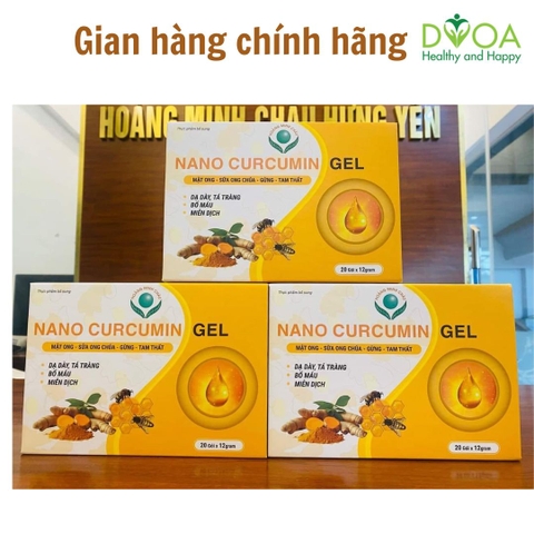Gel Nano Curcumin Hoàng Minh Châu hộp 20 gói