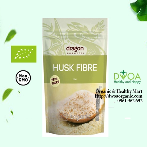 Vỏ hạt mã đề hữu cơ Dragon Superfoods Organic Husk Fiber 150g