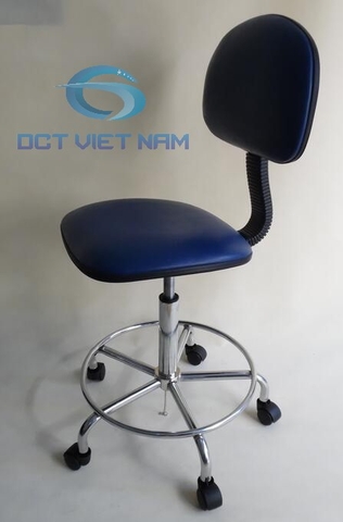 Ghế chống tĩnh điện có tựa lưng màu xanh