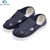 Giày vải 4 lỗ chống tĩnh điện, đế nhựa PVC, màu xanh