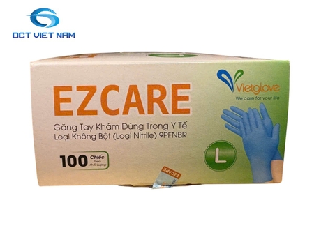 Găng tay cao su màu xanh 9inch