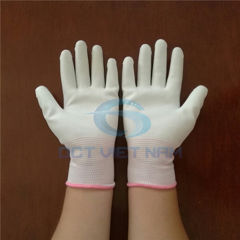 Găng tay phòng sạch phủ PU bàn