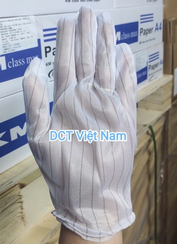 Găng tay phòng sạch chống tĩnh điện sợi Polyester