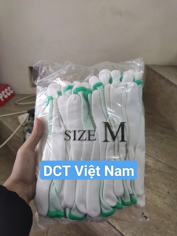 Găng tay phủ PU bàn trắng