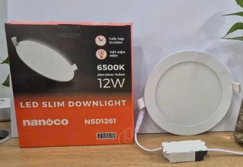 Đèn LED downlight siêu mỏng Nanoco NSD1261