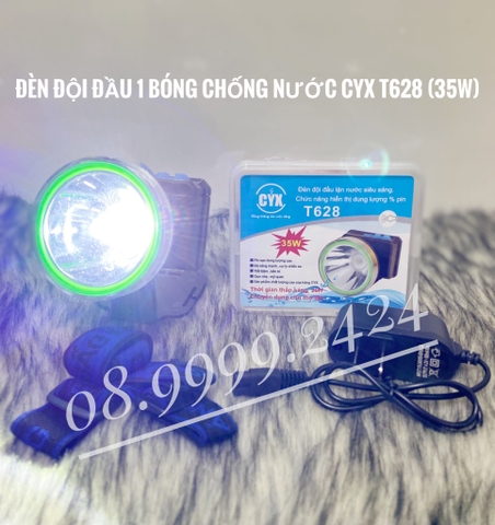 Đèn đội đầu 1 bóng led chống nước CYX T628 (35W)