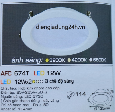 AFC 674T LED 12W