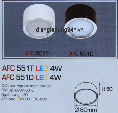 AFC 551T/D LED 4W