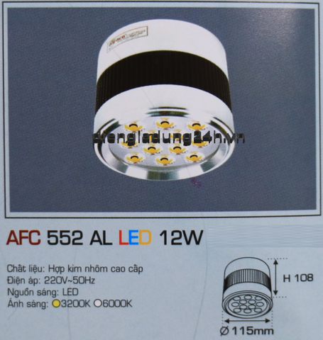 AFC 552 AL LED 12W