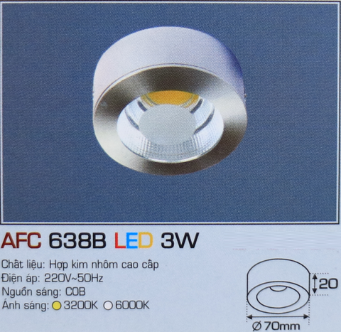AFC 638B LED 3W