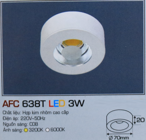 AFC 638T LED 3W