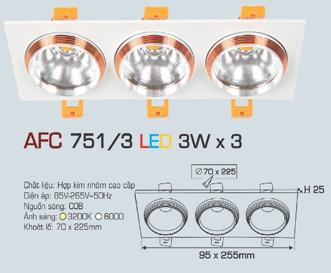 AFC 751/3 LED 3WX3