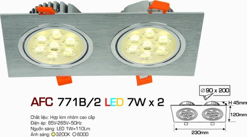 AFC 771B/2 LED 7W