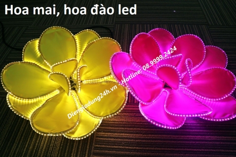 Hoa Led Bảng Lớn - Hoa Đào, Hoa Mai, Hoa Led Trang Trí Cổng Chào, Trang Trí Tết