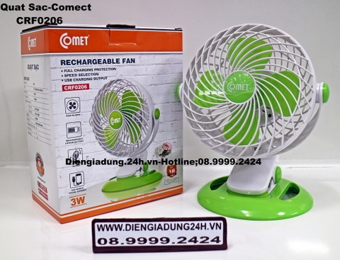 Quạt sạc comect - CRF0206