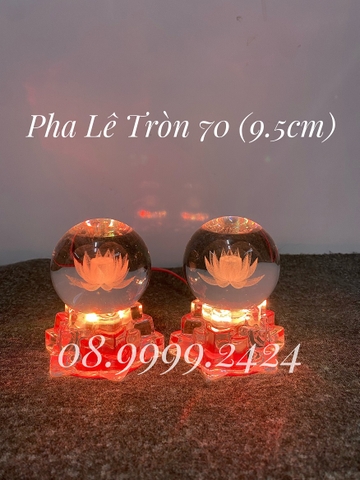 Đèn pha lê tròn 70 VN ( 9.5cm )