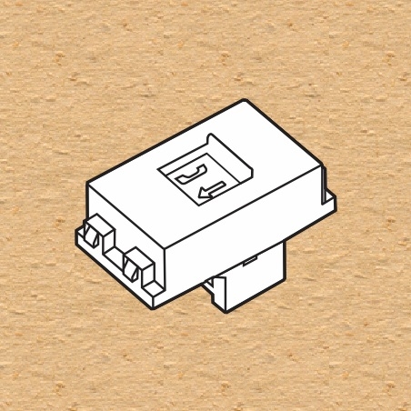 Ổ CẮM ĐIỆN THOẠI 4 DÂY CÓ MÀN CHE SINO S18 - S18CC31RJ