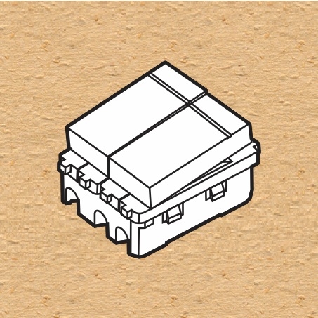 CÔNG TẮC 2 CHIỀU ĐÔI VẠCH BẠC SINO S18CC - S18CCM/2A