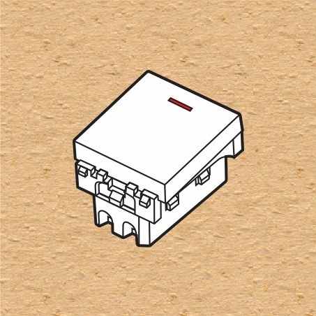 CÔNG TẮC 2 CHIỀU CỠ TRUNG CÓ ĐÈN SINO S18CC - S18CCM/NM