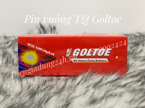 Pin vuông TQ Goltoe ( 1 hộp 10 viên )