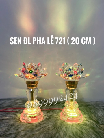 Đèn pha lê tròn 721 ( 20cm )