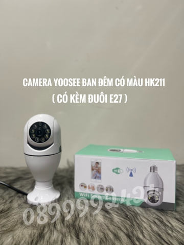 CAMERA YOOSEE BAN ĐÊM CÓ MÀU HK211