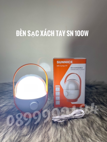 ĐÈN SẠC XÁCH TAY , TREO SUNICE 100W. ĐÈN TÍCH ĐIỆN SIÊU SÁNG