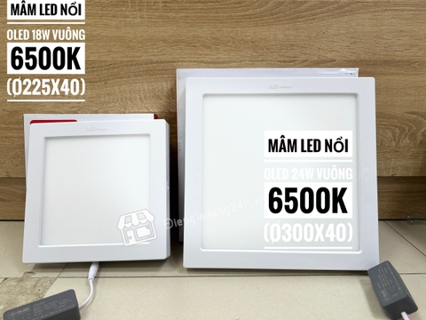 Mâm led nổi OLED 18W - 24W vuông