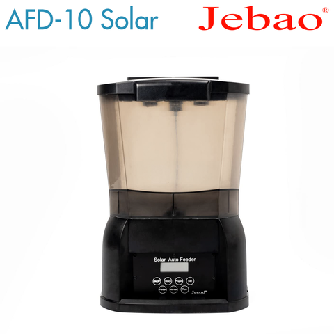 MÁY CHO CÁ ĂN TỰ ĐỘNG JEBAO AFD 10 SOLAR (Thể tích 10 lít)