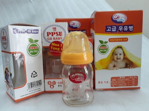 160ml/280ml - Bình sữa cổ rộng PPSU cao cấp GB BABY (Công nghệ Hàn Quốc)