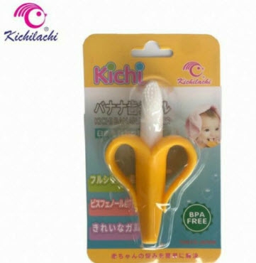 Kichilachi - Gặm chuối matxa silicone mềm an toàn cho bé