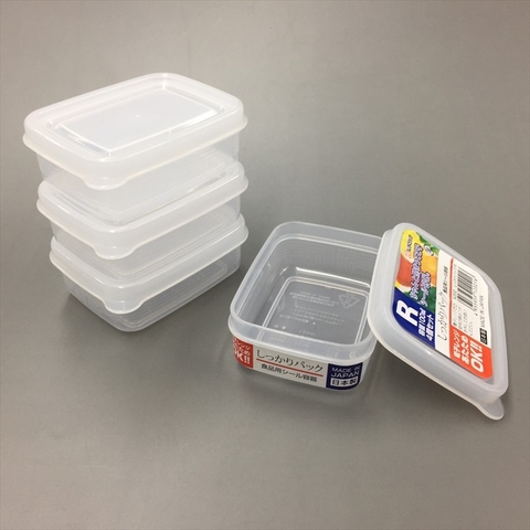 Set 4 hộp trữ thức ăn dặm , thực phẩm Nakaya - 100ml/hộp- cho bé - Made in Japan - KBN 120216