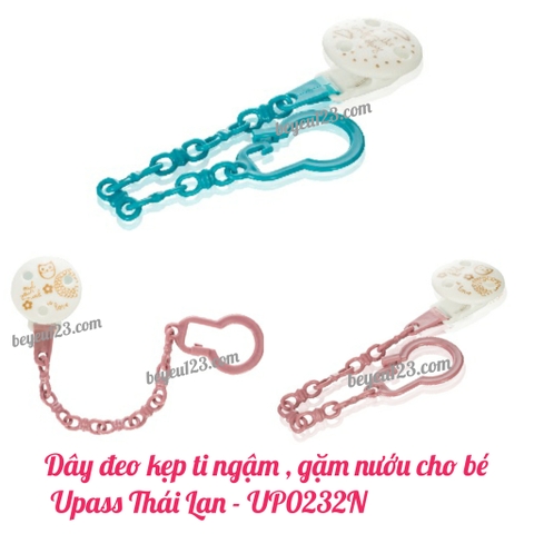 Dây đeo kẹp ti ngậm - Gặm Nướu cho bé Upass Thái Lan - UP0232N