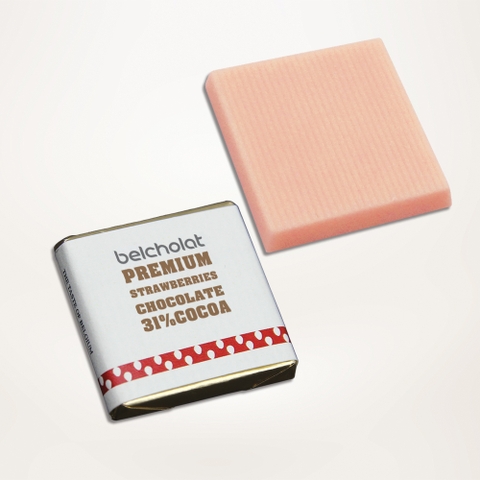 Sô cô la - White Chocolate with Strawberries / Caraque