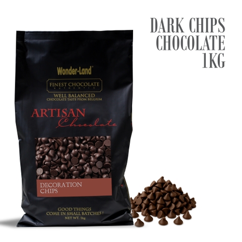 Decoration Chip Dark Chocolate/ Bag 1kg