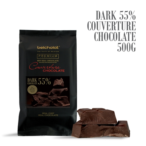 Dark Couverture Chocolate 55% / Block 500g