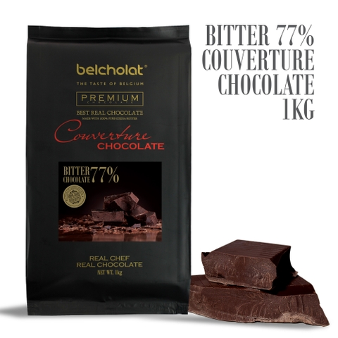 Bitter Couverture Chocolate 77% / Block 1kg