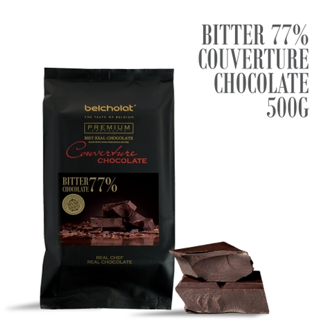 Bitter Couverture Chocolate 77%/ Block 500g
