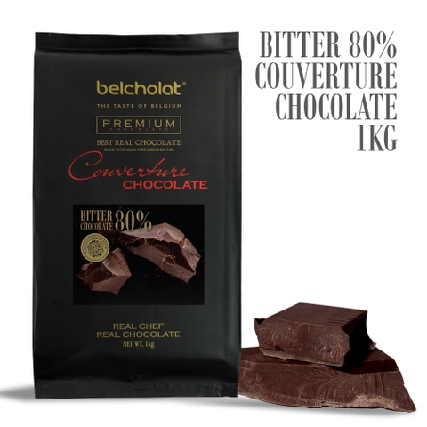 Bitter Couverture Chocolate 80%/ Block 1kg