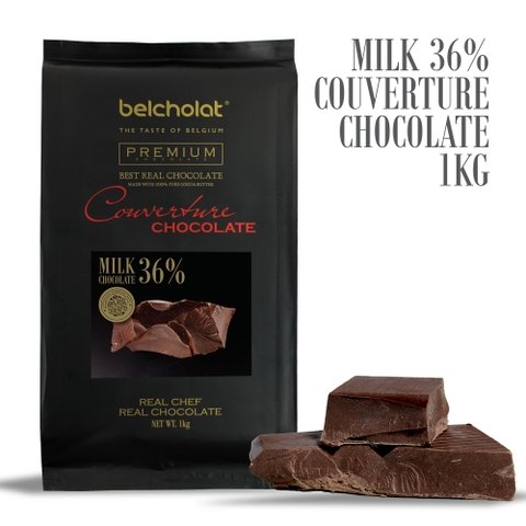 Milk Couverture Chocolate 36% / Block 1kg