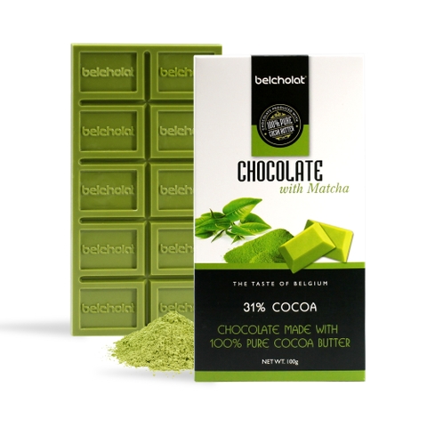 Thanh 100g Chocolate With Matcha Shan Tuyết