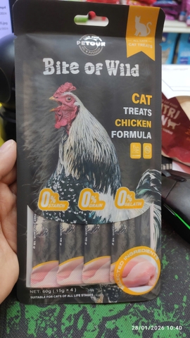 Súp thưởng mèo Bite of wild 60g