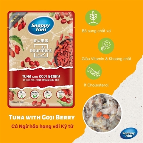 Pate Mèo Snappy Tom Trái cây 70g - Cutepets
