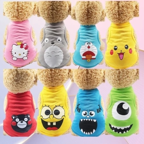 Áo cho chó mèo ba lỗ - Hình cute 303