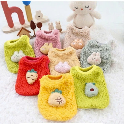 Áo ba lỗ mùa đông dành chó chó mèo nhỏ 309 - Cutepets