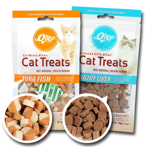 Bánh thưởng Orgo CatTreats Tuna Fish vị cá Ngừ - Dành cho mèo - Cutepets