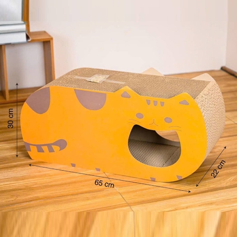 Đồ chơi mèo bàn cào móng hình mèo 65x22x35cm - Cutepets