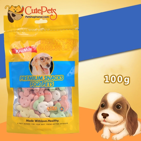 Bánh thưởng KraMar 100g hình gấu Dành cho chó - CutePets