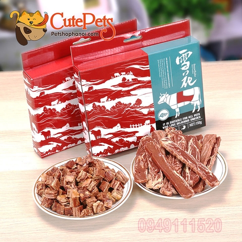 Bánh thưởng lát thịt bò sấy Orgo 150g dành cho chó - Cutepets